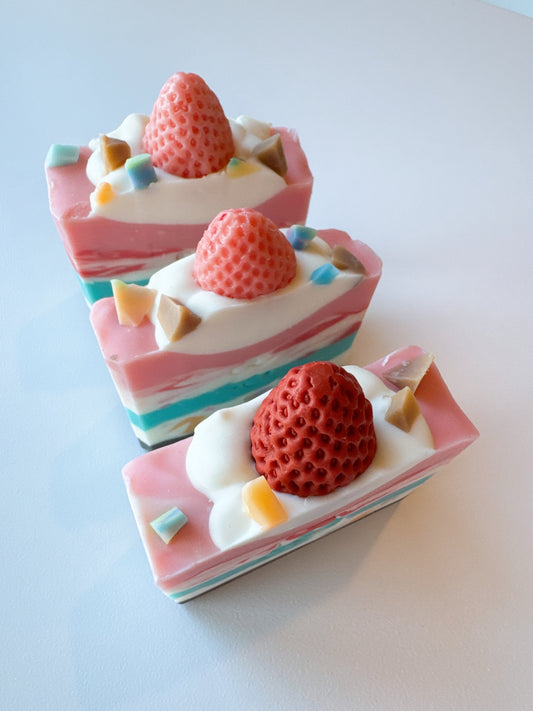 Cake Me Away - Strawberry Sprinkle (3 soap bundle)