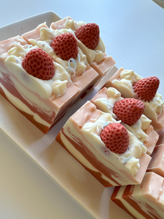 Cake Me Away - Strawberry (3 soap bundle)