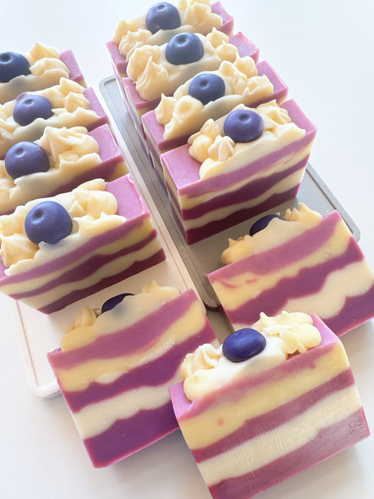 Cake Me Away - Blueberry Lemon (3 soap bundle)